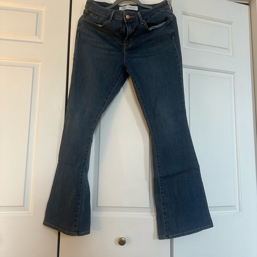 Signature by Levi Strauss Blue Flare Wide Leg Jeans